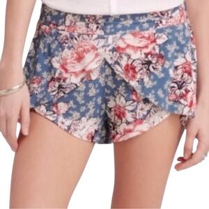 Free People Blue Floral Print Boho Crossover
Shorts